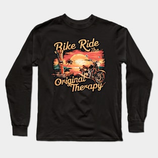 Bike Ride the original Therapy | Bike Lover gifts Long Sleeve T-Shirt